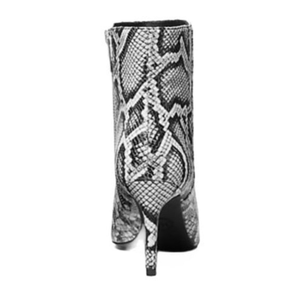 Michael Kors Alina Flex Snake Embossed Leather Side Zip Ankle Booties - Picture 2 of 12